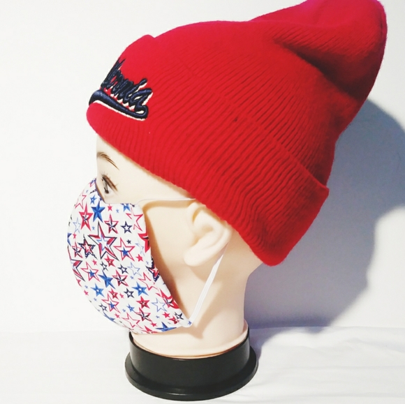 Red & Blue Star Face Mask - Picture 5 of 5
